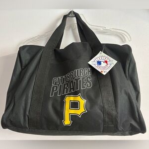 Pittsburgh Pirates Carry All Zip Tote Bag, Black/Yellow, 19” x 14” x 7”, NWT